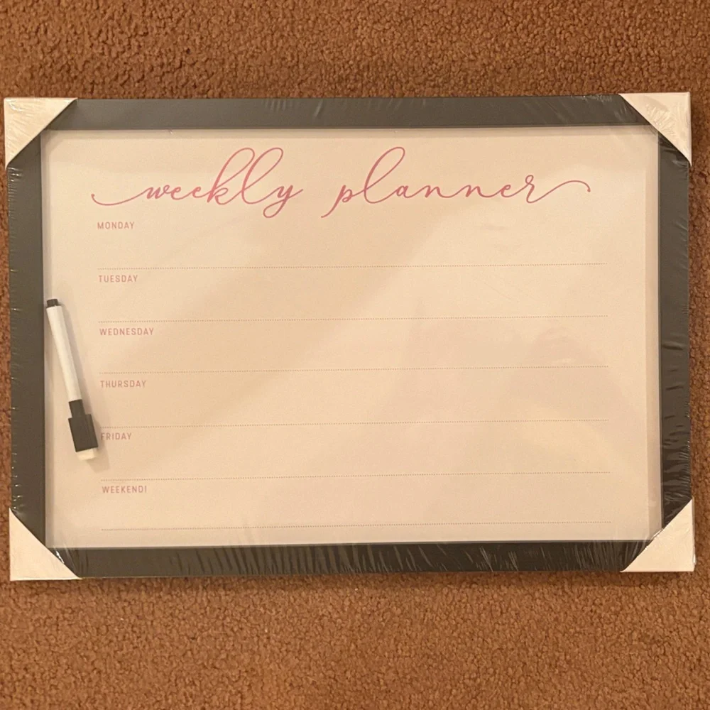 Weekly Planner with Dry Eraser Marker